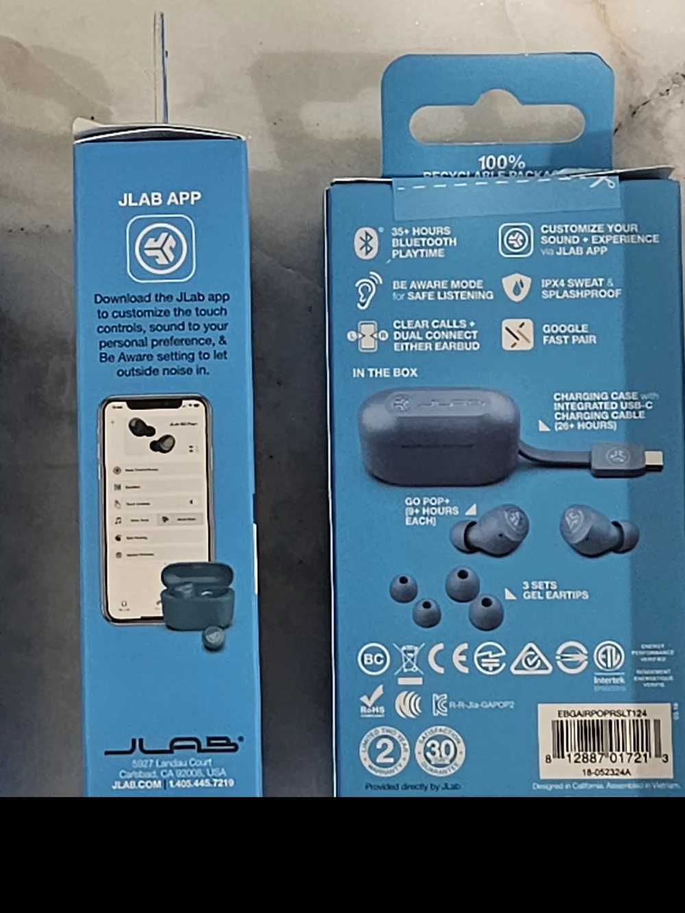 Go Pop+ True Wireless Earbuds in Teal Packaging (Set of 4)